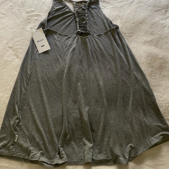 New RVCA Knitt Racer Panel Back Dress - Picture 7 of 7